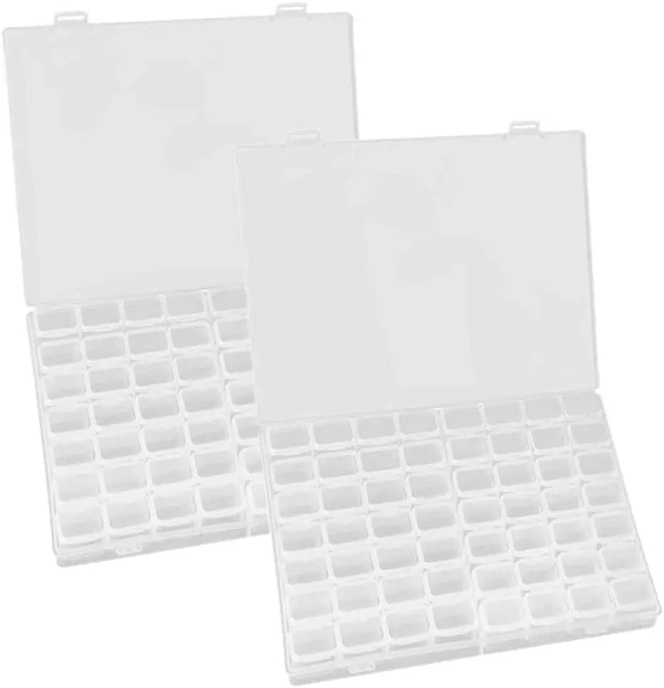 E-047 Grids  Diamond Painting Storage Containers Diamond Art Beads Organizer 56 Box