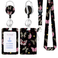 Hot Sale Butterfly Sublimation Polyester Lanyards with Logo Custom Plastic Badge Holder Badge Reel