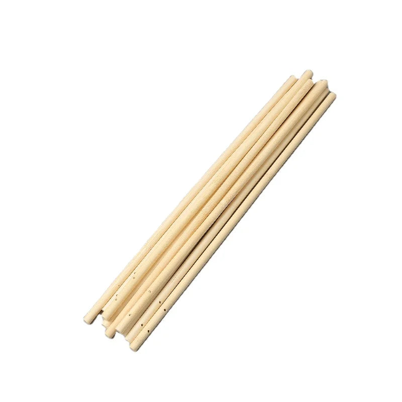 Flexible Thin Bamboo Sticks 4mm Diameter 20cm Long Crafting Tools for DIY Bamboo Products Easily Cleaned Not Coated