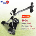 Golf Carts Electric Foldable 3 Wheel Golf Cart Trolley Electric White S1 Foldable Golf Scooter