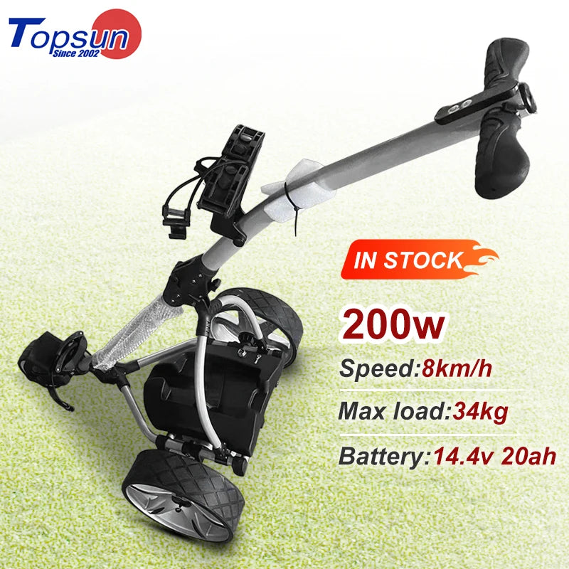 Golf Carts Electric Foldable 3 Wheel Golf Cart Trolley Electric White S1 Foldable Golf Scooter