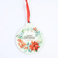 MDFSUB Wooden MDF Sublimation Blanks 80x95x3mm Double-Sided Hanging Christmas Ornament Made in Guangdong
