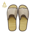 Wholesale Biodegradable Grass Woven Sandals Open Toe Disposable slippers for Hotel