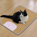 Cool Summer Pet Mat for Dogs and Cats Soft Cloth Kennel Mat with Animal Pattern for Heatstroke Prevention and Relaxation