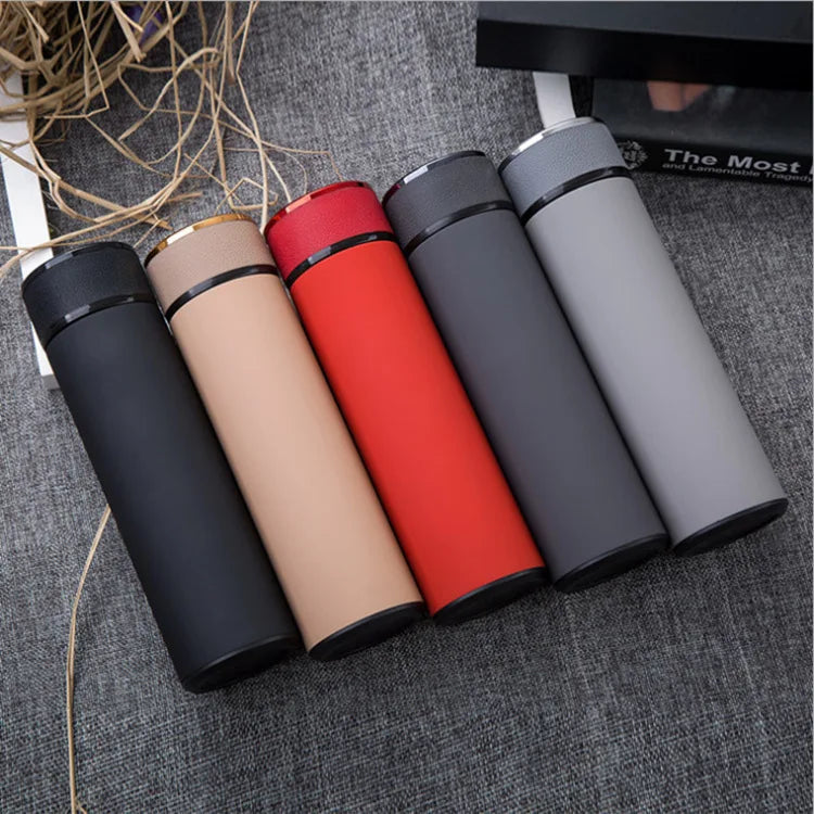 Double Wall Business Matte Flask Thermos Rubber Paint Insulated Drinking Water Thermos