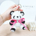 Factory Price Keychain Panda Plush Key Ring Jewelry Gift Decorative Key Chain Fashion Bag Plush Toy Pendant Keyring