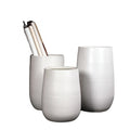 China Hand Made Color Glazed White Classic Customizable Indoor/Outdoor Ceramic Round Large Pot for Home & Garden Use