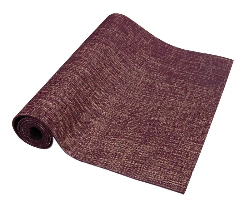 Wholesale Custom Logo Eco Friendly Jute Yoga Mat Roll Bulk