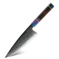 Grandsharp Professional Japanese 67 Layers Damascus Carbon Steel Kitchen Chef Knife With Octagonal Solidfied Wooden Handle