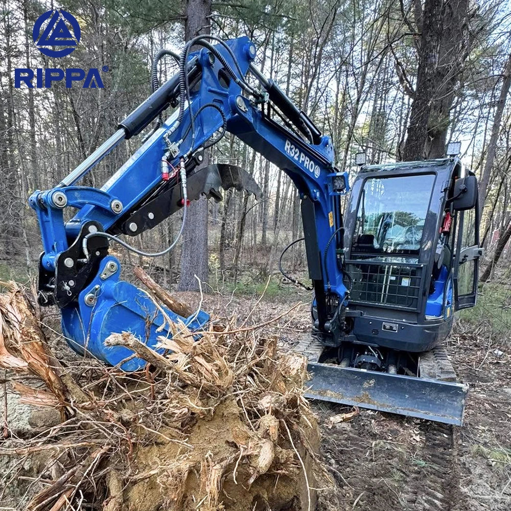 Free Shipping EPA 3Ton Mini Excavator Factory Bagger Digger Kubota Engine 3.5Ton Mini Excavator Machine for Sale