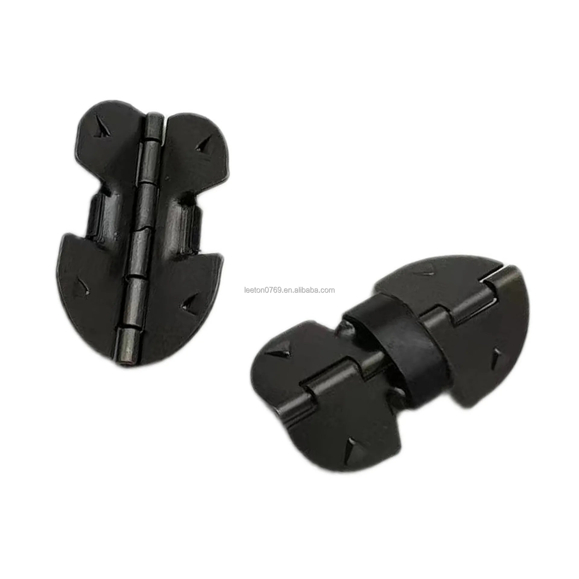 Factory Supply 29 X 20 X 0.55mm Black Strong Metal Spring Hinge with Claws for Wooden Box