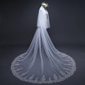2023 Factory Direct Wedding Accessories-Pure White Lace Sequin Bridal Veil 3 Meters Long New Wedding Veils