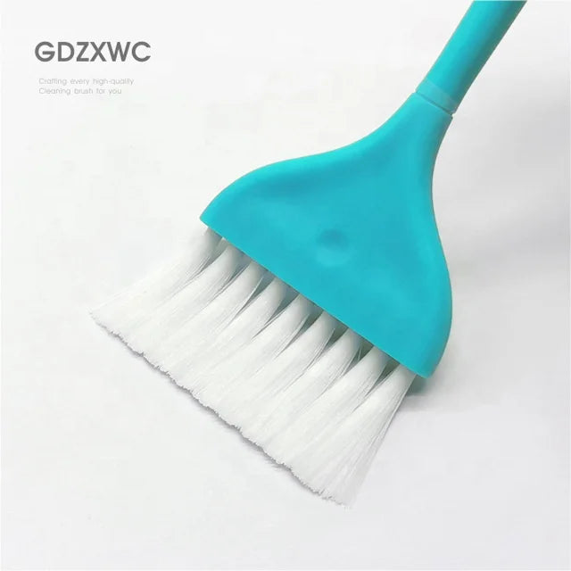 Multi Function Slot Grooved Brush with Long Nylon Bristles Aqua Green Kitchen Less Than 1-Dollar Brush Household Items Under $1