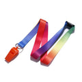 Wholesale Custom Printing Personalized Eco-Friendly Polyester Neck Strap Lanyards with Accessories Durable Plastic Whistle