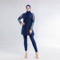 MOTIVE FORCE 2023 Women Plus Size Digital Printing Muslim Swimsuit 3pcs Burkini Set Hijab Islamic Swimsuit