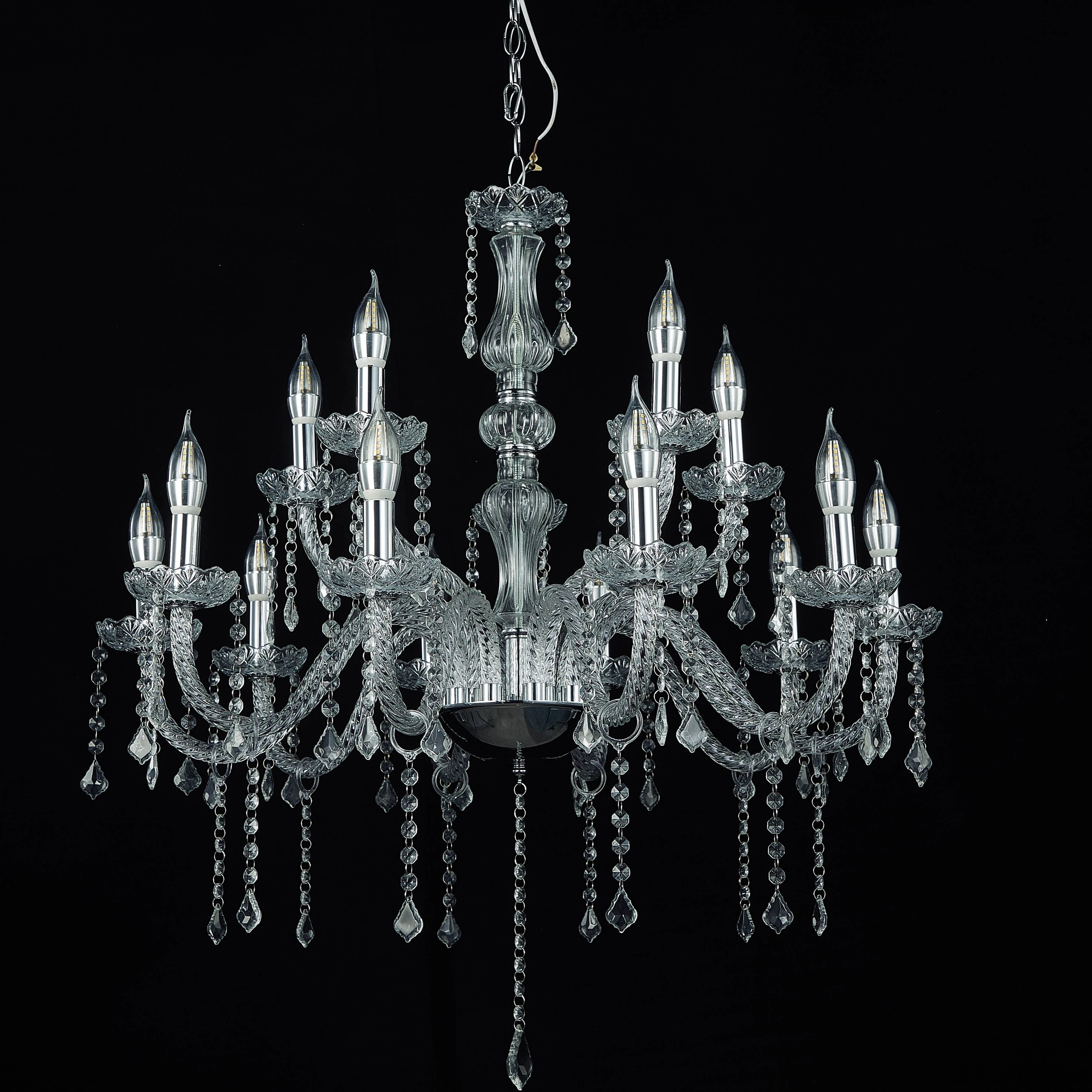 New Design Vintage Style Hotel Villa Hall Luxury Glass Chandelier Wedding Decoration