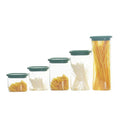 Airtight Glass Jar ContainerClear Glass Canister with Lid Food Storage Jars Kitchen Storage Containers with Airtight Glass Lid