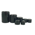 200ml 500 Ml 1 Liter (34 Fl Oz) Tall Extra Large Black Ultraviolet Glass Wide Mouth Screw Top Jar Factory Price Glass Jar