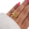 Chic Bohemia Stacking Star Moon Devil Eye Zircon Pearl Tarnish Free 18K Gold Plated Stainless Steel Women Fashion Jewelry Rings
