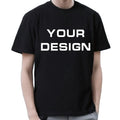 100% Cotton Men's T-Shirt Custom Logo Printed 180gsm Knitted Blank Design for Men