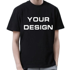 100% Cotton Men's T-Shirt Custom Logo Printed 180gsm Knitted Blank Design for Men