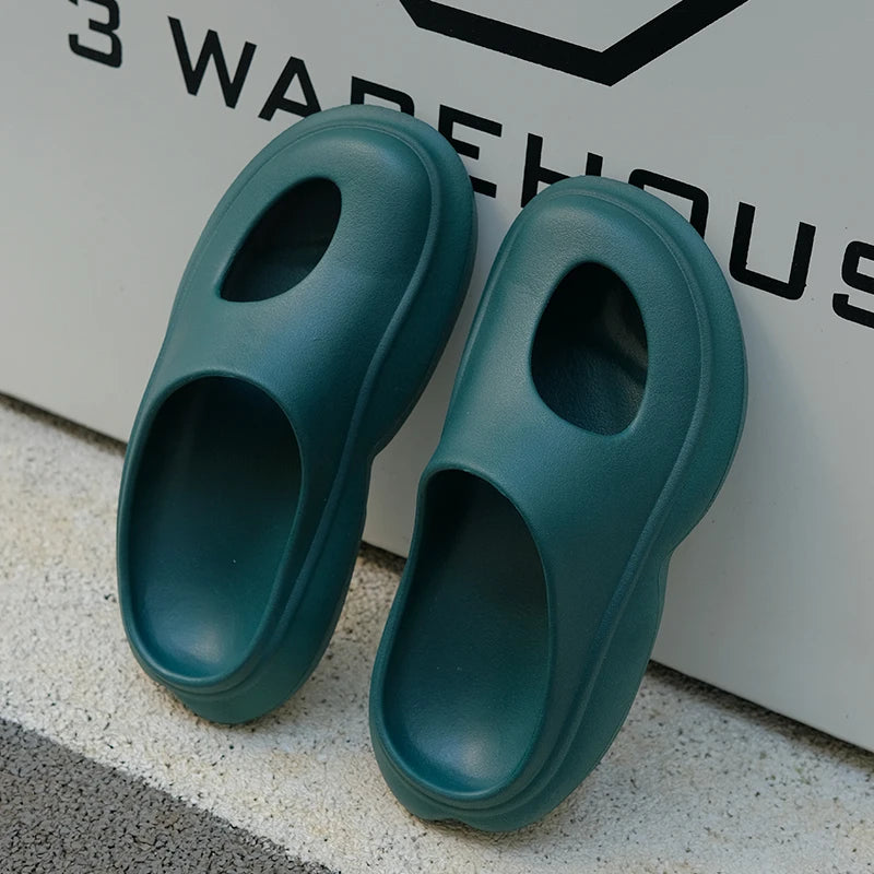 Wholesale Fashion Hotboom Indoor Outdoor Slippers Waterproof Breathable Platform Home Slippers for Winter Anti-Slip Features