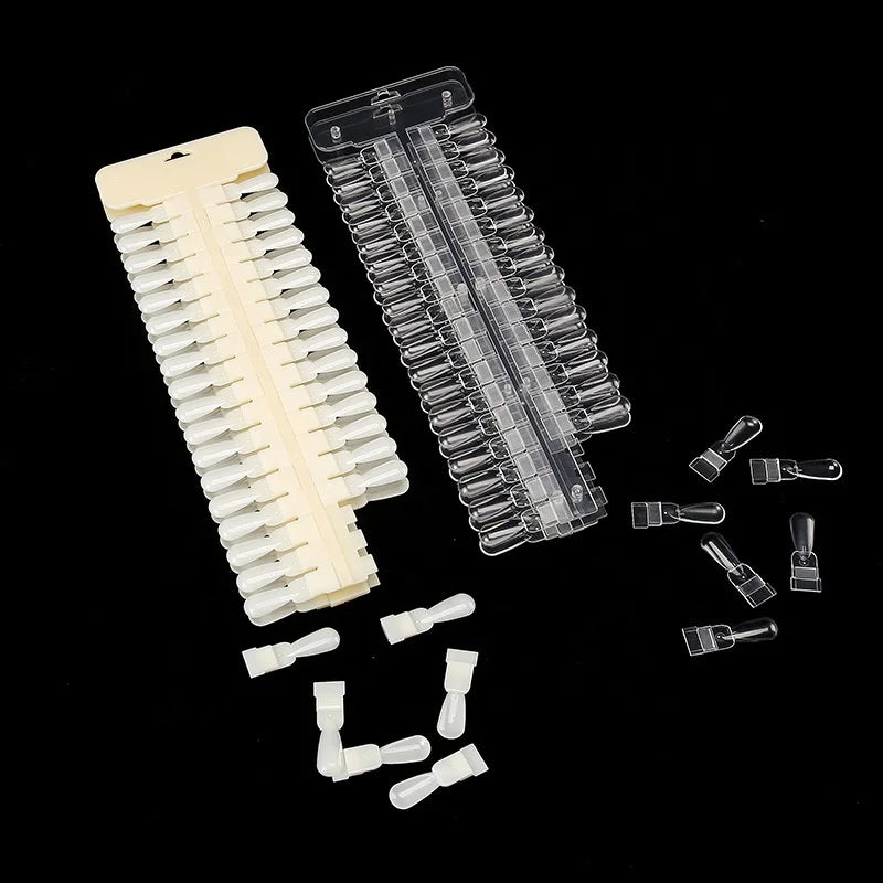 Double Sided Detachable Nail Color Display Nail Gel Polish Color Chart 72 Color Plastic Chart Palette Practise Artificial Tips