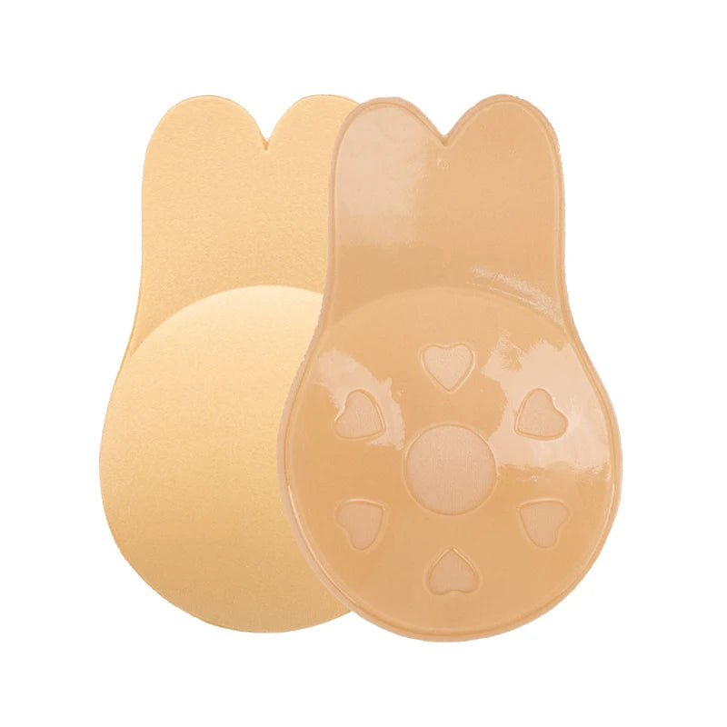 Wholesale Invisible Adhesive Bra Adhesive Women's Strapless Lifting Rabbit Bra Stickers Breast Patch Sexy Style Nipple Cover