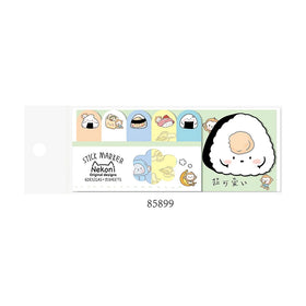 Nekoni Creative Colorful Memo Pad Sticky Notes Memo Paper Index Bookmark Notebook Stationery School Office Original Memo Pad