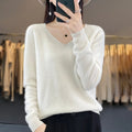 New Popular Women 100% Pure Wool Pullover Thin Section Cashmere Wool Knit Sweater for Women