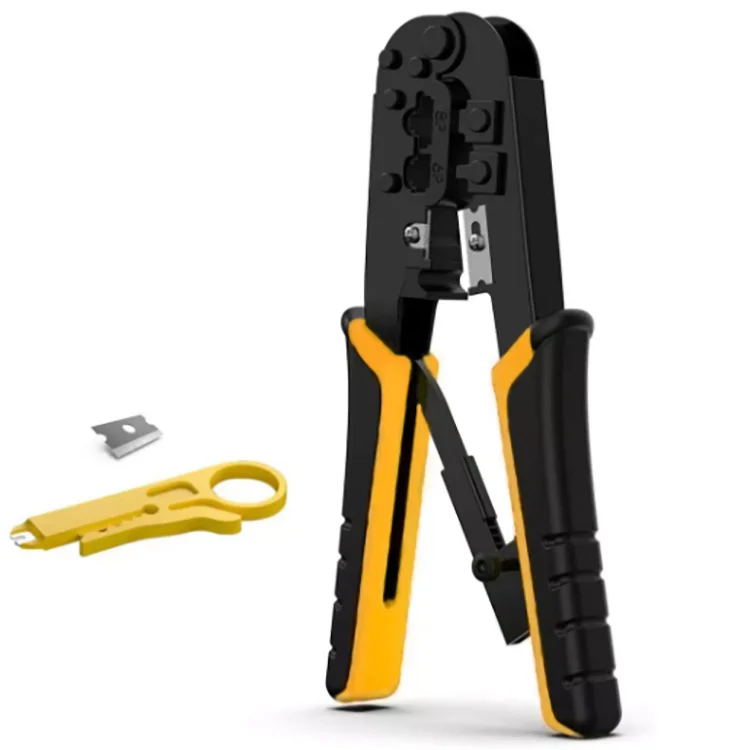 EZ Cat5e/6/7 Ethernet Cut Wire Cable Stripper Multiple Use Plier Alicate Pass Through Network Cable RJ45 Connector Crimping Tool