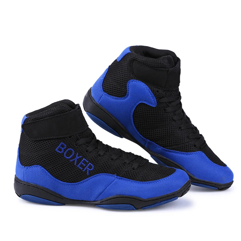 New Mesh Boxing Shoes for Men and Women-Summer/Winter Indoor Training & Competition Fitness
