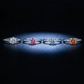 Can Pass the Diamond Pen test 925 Sterling Silver Four-prong Setting VVS D Color 1CT Moissanite Adjustable Ring