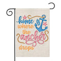 New Hot Sale 12x18IN Double Side Burlap Garden Flags Anchor Flag for Navigation Decoration