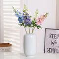 New Trend High End Artificial Larkspur Flowers White Blue Pink Delphinium Silk Flower for Wedding Centerpieces Home Decoration