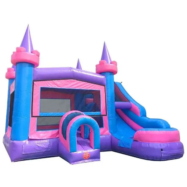 TentandTable Modular Inflatable Water Slide Bounce House Combo with Blower Pink