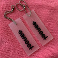 2mm Thickness Flexible Transparent Rubber Hangtagwaterproof 3D logo PVC Hangtag With Metal Ballchain