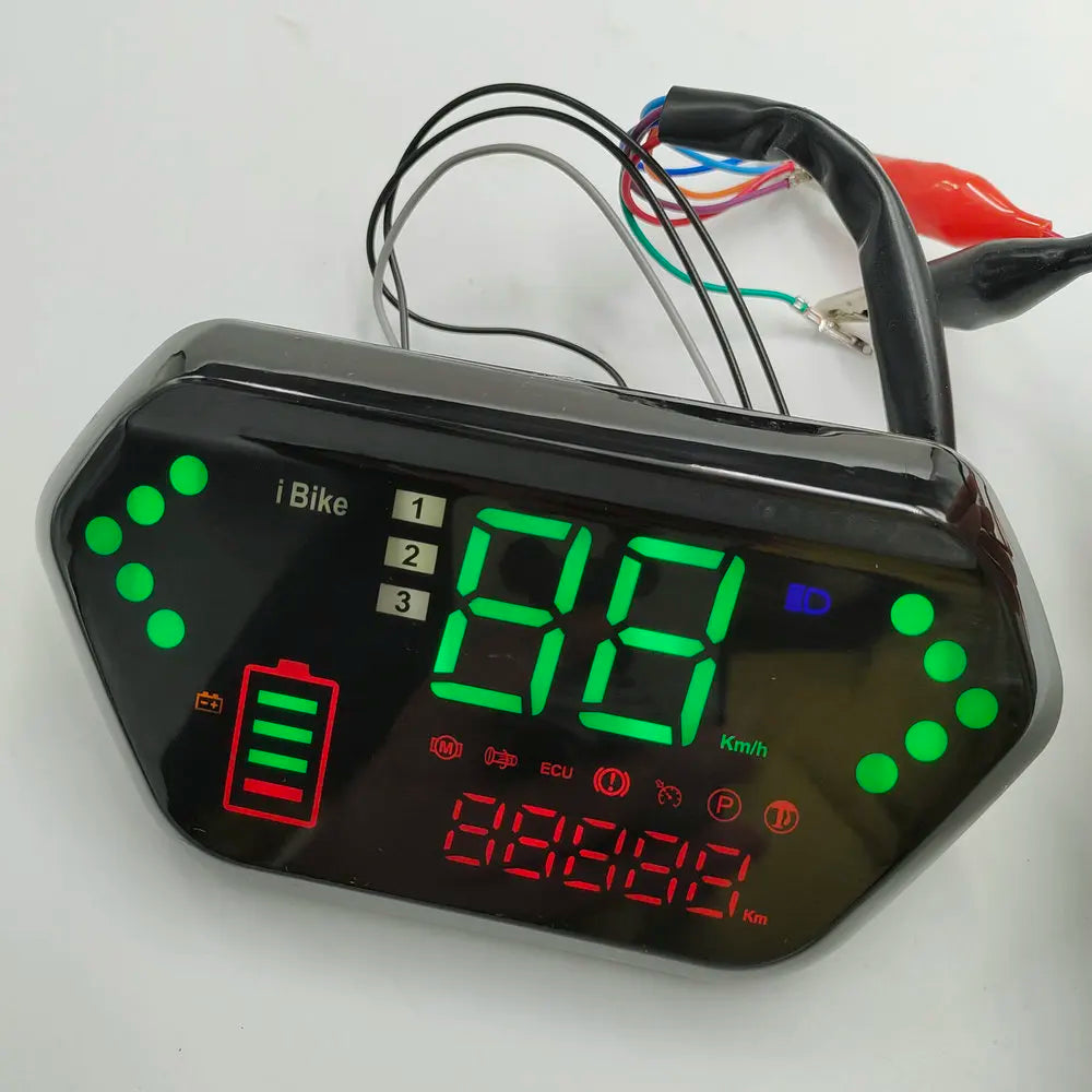 36V48V60V72V LCD Display Ibike for ELECTRIC SCOOTER EBIKE MTB With Screw at BACK Tricycle ATV Buggy  INSTRUMENT GAUGE DIY PART