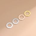 Japanese Korean Style 925 Sterling Silver Hollow Round Pendant Circle Charm for Bracelets Necklace Jewelry Making