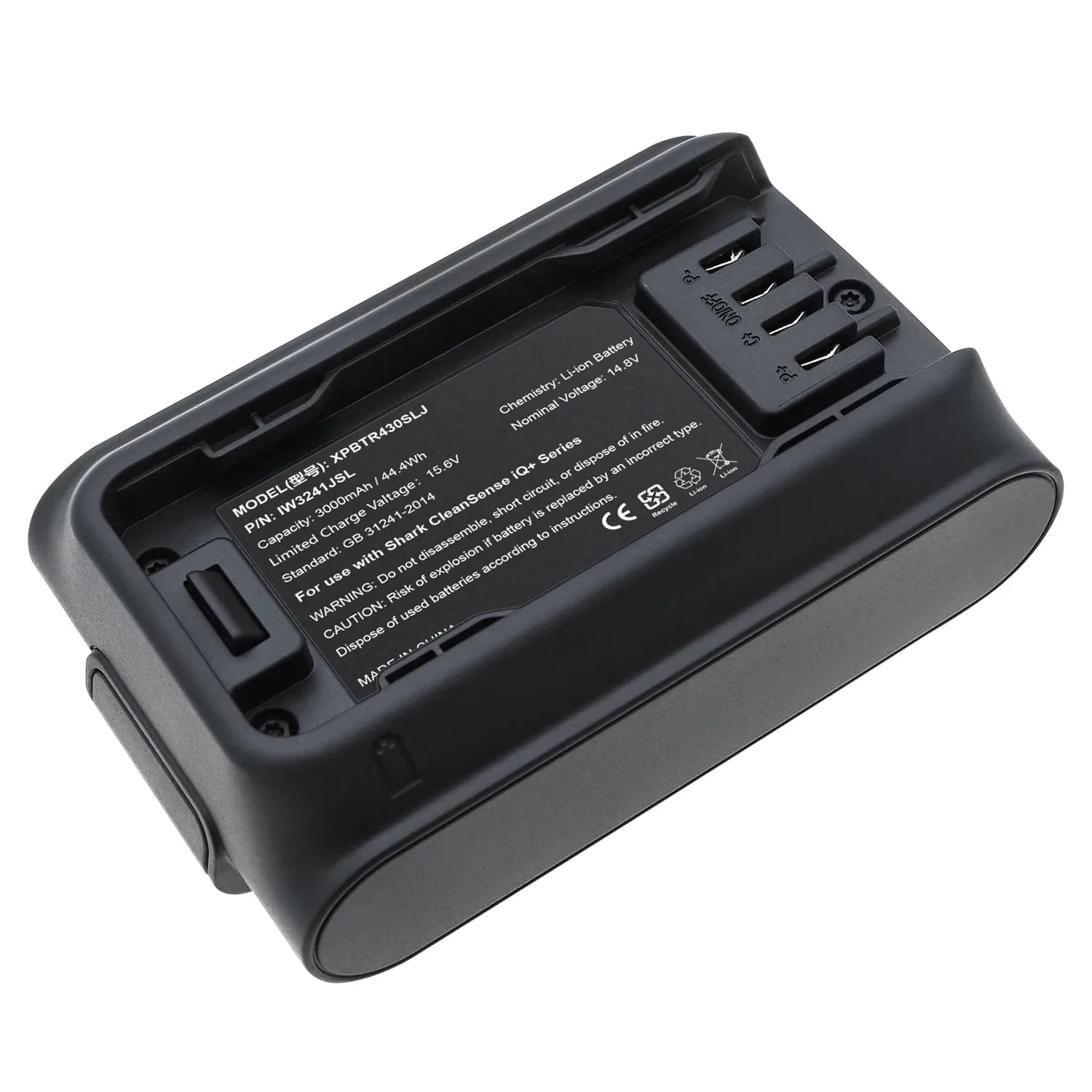 14.8V 3000mAh  44.40Wh Replacement Battery for Shark Cleaner Sense iQ+IW3241JSL XPBTR430SLJ Sweeper Vacuum Cleaner Battery