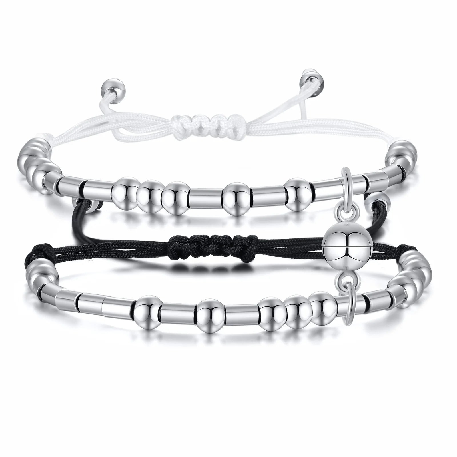 New Fashion Stainless Steel Magnetic Matching Bracelets for Couples