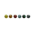 Zhanhao Colored Colorful Moissanite Loose Gemstone 1 Carat Round Brilliant Pass Diamond Tester Charms Moissanite Beads
