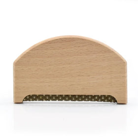 Custom Logo Eco Friendly Wooden Remover Sweater Tool Cashmere Pilling Wool Comb Portable Clothes Brush