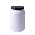900ml 2.5L HDPE Plastic Round Container Screw Cap Empty White Wide Mouth Protein Powder Storage Health Food Packaging