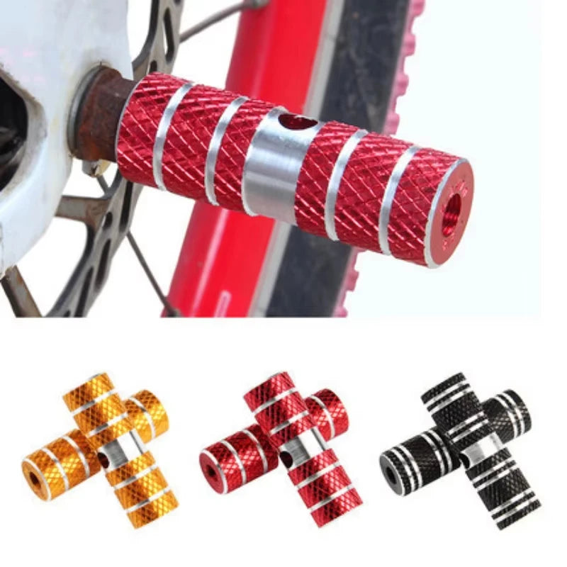 Bike Pedals Axle Foot Rest Pegs Anti-Slip Aluminum Alloy BMX Mountain Road Cycling Bicycle Front Rear Socle Pedal
