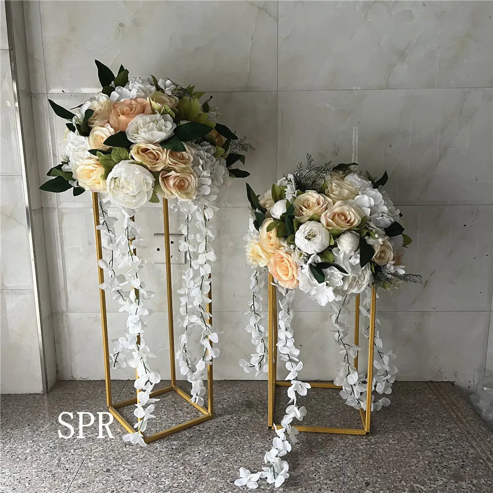 SPR Bridesmaids-Bouquet Decorative Silk Rose Orchid Hanging Wisteria Magnolia Elegant Wedding Artificial Flower Ball