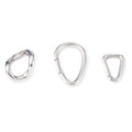 Wholesale Stainless Steel Irregular Buckle Triangle Clasps Denim Buckle Clasps Open Jump Rings Accessories for DIY Jewelry