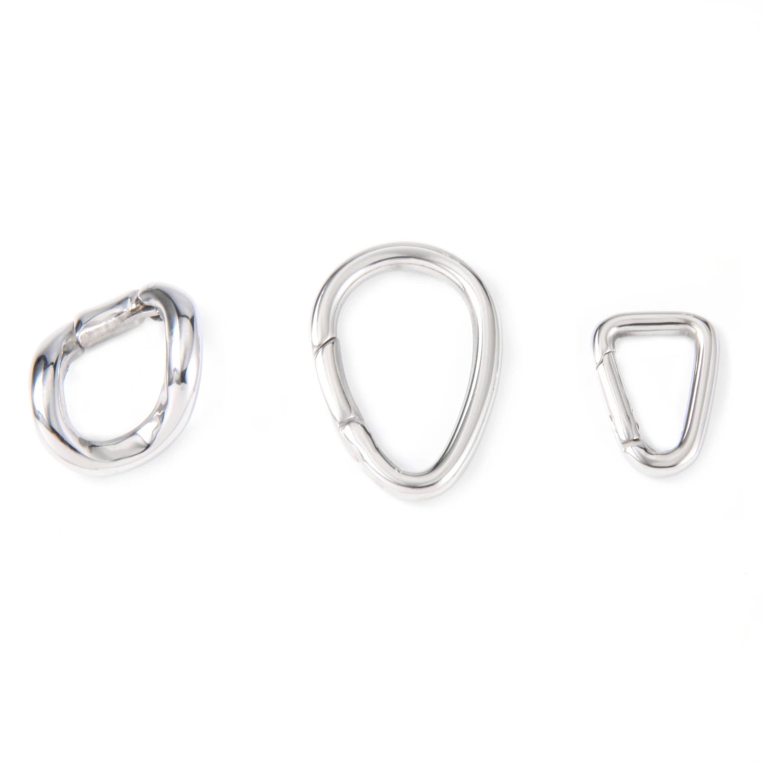 Wholesale Stainless Steel Irregular Buckle Triangle Clasps Denim Buckle Clasps Open Jump Rings Accessories for DIY Jewelry