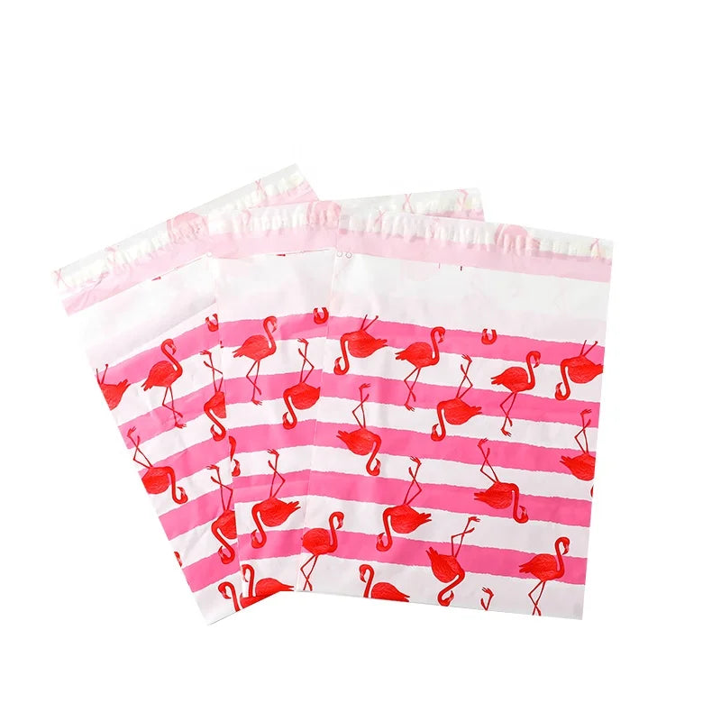 Hot Selling Flamingo Self-Adhesive for Poly Mailer Package Bag Waterproof Delivery for Clothing Shoes Socks