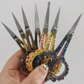 7.8*15cm  Retro Nail Art Scissors Professional Stainless Steel Cuticle Precision Scissors for Manicure Scissors